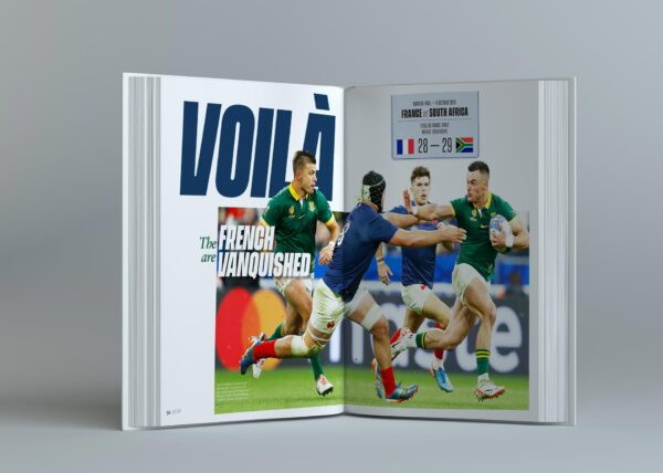 France Vs South Africa 2023 Rugby World Cup | Quarter Final | Open Page from the Bot to Bok Book